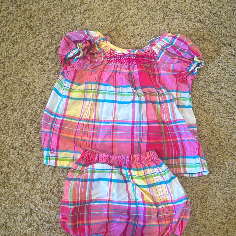 Ralph Lauren Smocked Top and Bloomers size 18 months